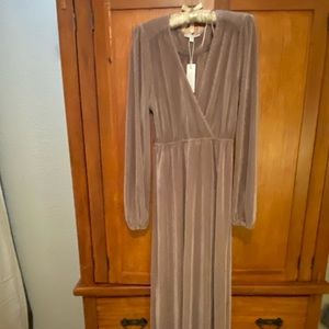 Baltic Born Venus Autumn Orchid Pleated Maxi Dress Size Small